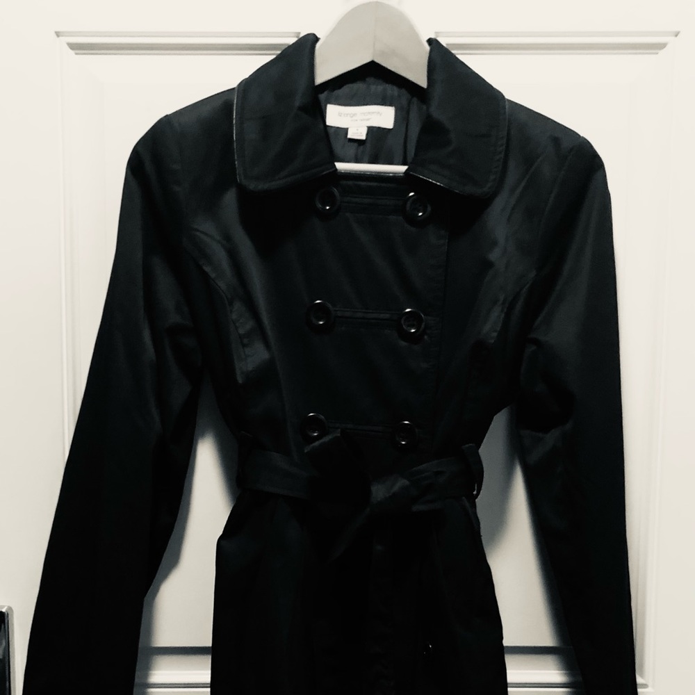 Liz Lange ✨Double Breasted Super Flattering Trench Pea Coat!✨